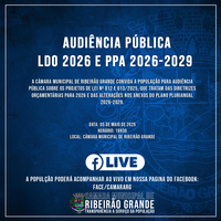 AUDIÊNCIA PÚBLICA – LDO 2026 E PPA 2026-2029